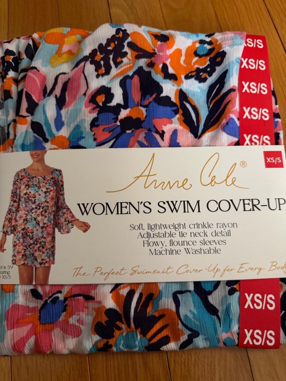 Anne Cole Women’s XS/S Multicolor Swim Cover-Up NWT - Picture 5 of 5